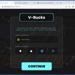 Fortnite V-Bucks Generator versão de aparência fraudulenta 2