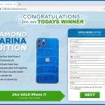 congratulations you are todays winner fraude iphone 11 gold