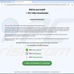 Pro Video Downloader adware página oficial 2