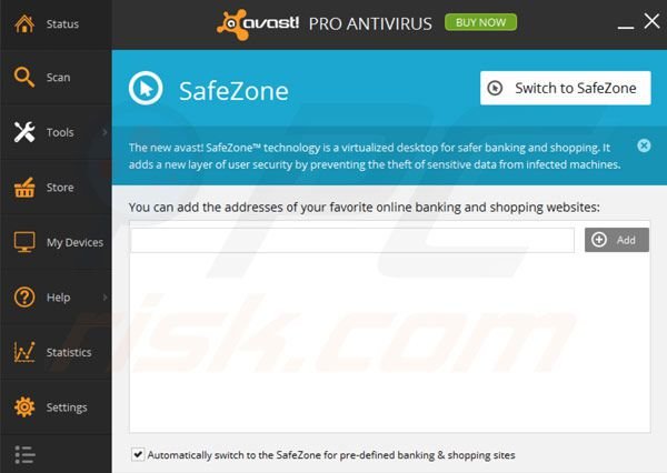 how safe is avast safe zone