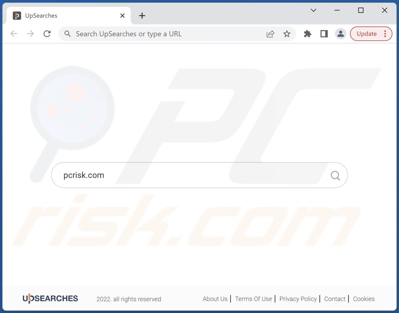 upsearches.com sequestrador de navegador