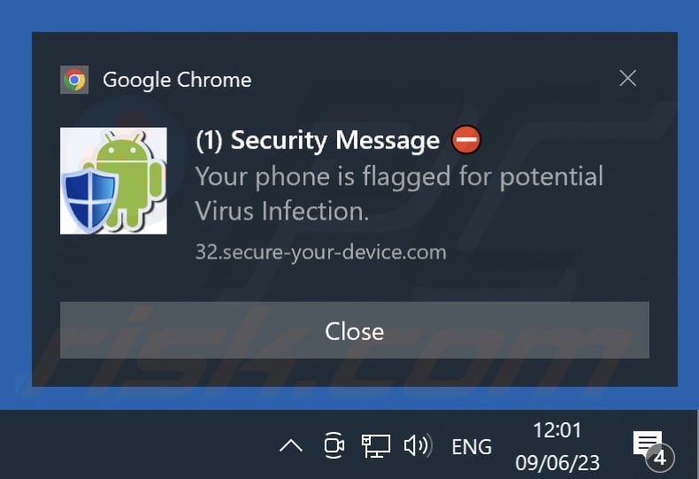 notificação de secure-your-device.com