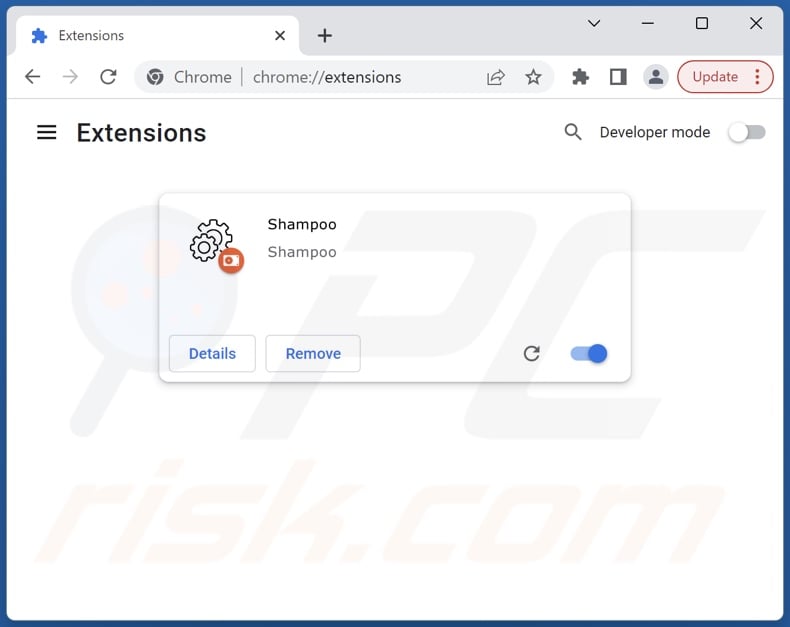 Removendo as extensões do Google Chrome relacionadas com ythingamgladt.com