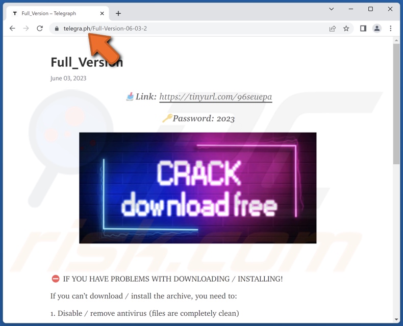 Malware CustomerLoader promovido num falso site de descarregamento de software de crack