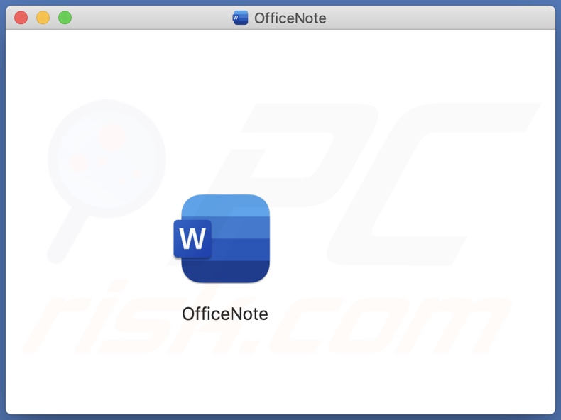 Aplicação OfficeNote disfarçada do malware XLoader