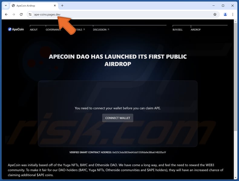 APECOIN Airdrop fraude