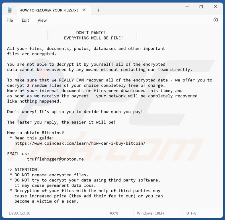 EDHST ransomware ficheiro de texto (HOW TO RECOVER YOUR FILES.txt)