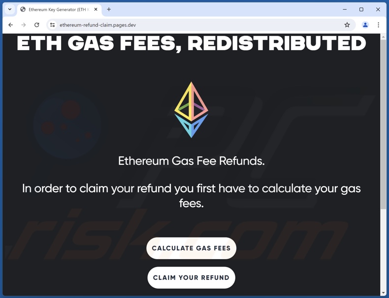 Ethereum Gas Fee Refunds fraude