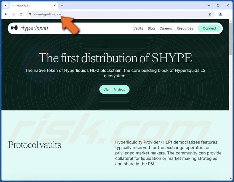 Hyperliquid ($HYPE) Airdrop fraude