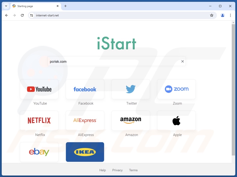 Internet-start.net sequestrador de navegador