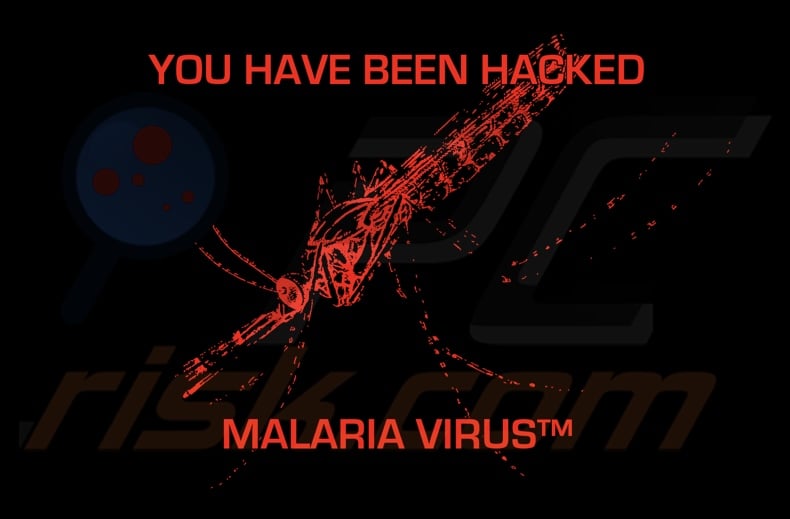 MALARIA VIRUS ransomware papel de parede