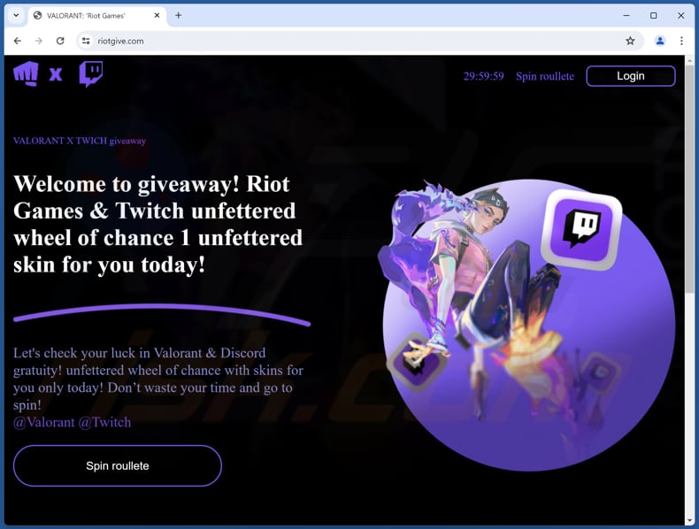 Riot Games & Twitch Giveaway fraude