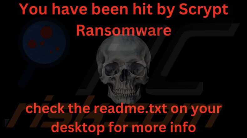 Scrypt ransomware papel de parede