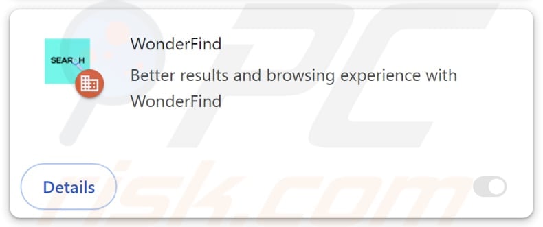Sequestrador de navegador WonderFind