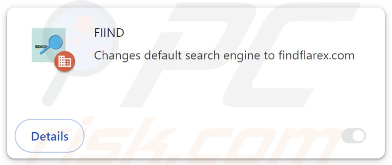 findflarex.com sequestrador de navegador