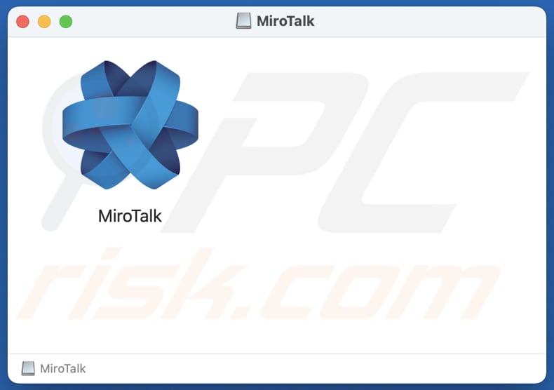 ficheiro dmg falso do mirotalk do malware BeaverTail