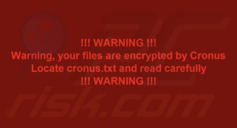 Cronus ransomware papel de parede