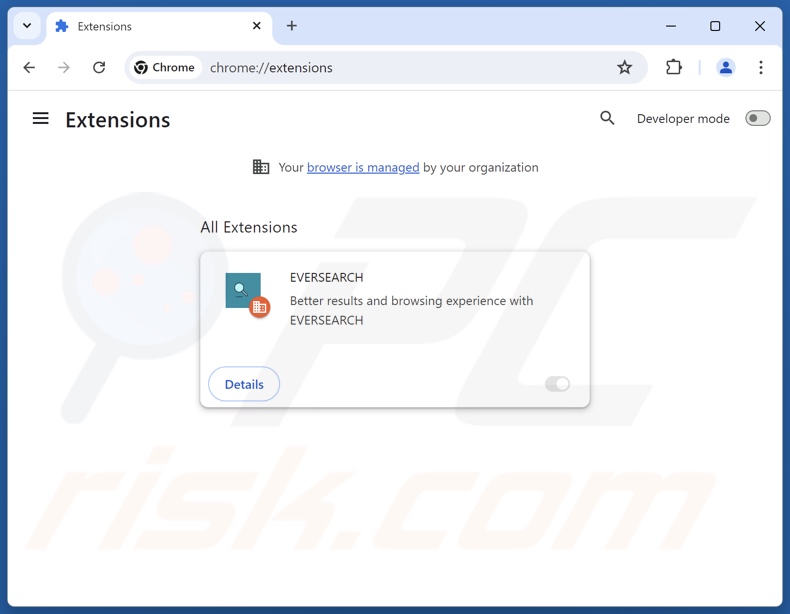 Remoção das extensões do Google Chrome relacionadas com finditfasts.com