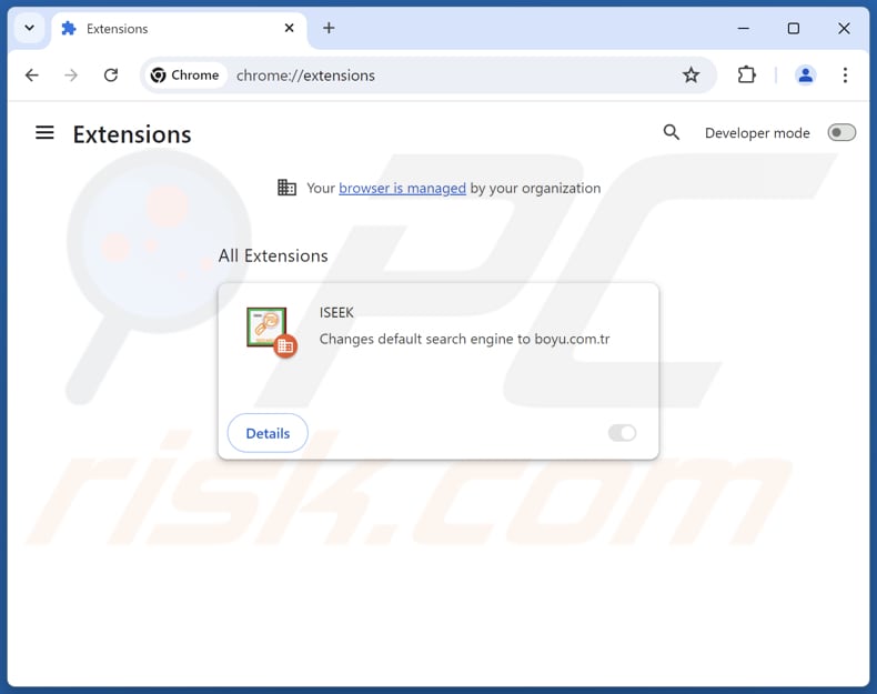 Remoção das extensões do Google Chrome relacionadas com o findflarex.com