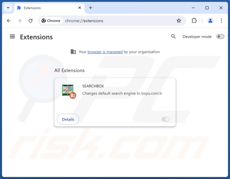 Remoção das extensões do Google Chrome relacionadas com o findflarex.com