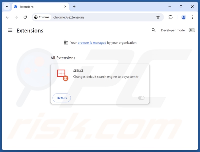 Remoção das extensões do Google Chrome relacionadas com o findflarex.com