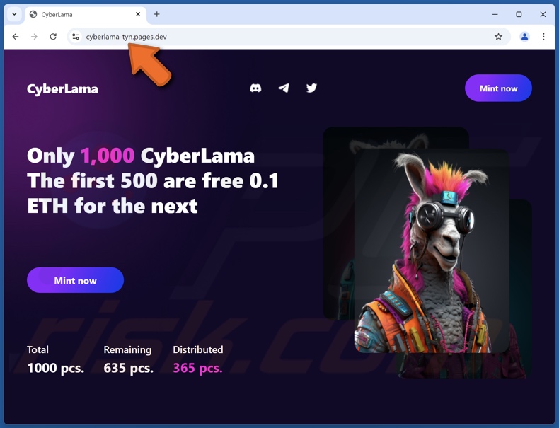 CyberLama Mint fraude