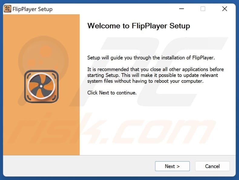 FlipPlayer PUA configuração da instalação