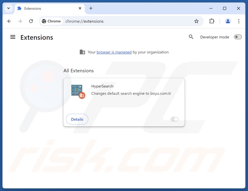 Remoção das extensões do Google Chrome relacionadas com o findflarex.com