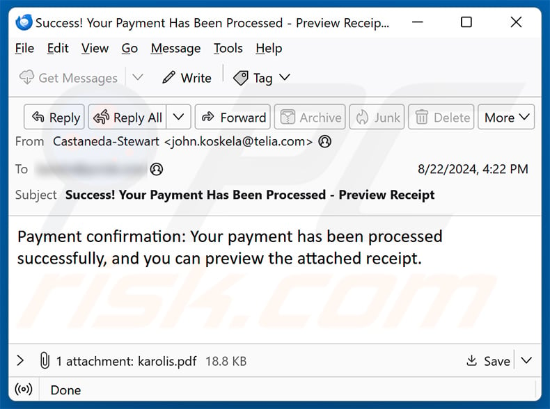 Payment Confirmation email fraude (2024-08-27)