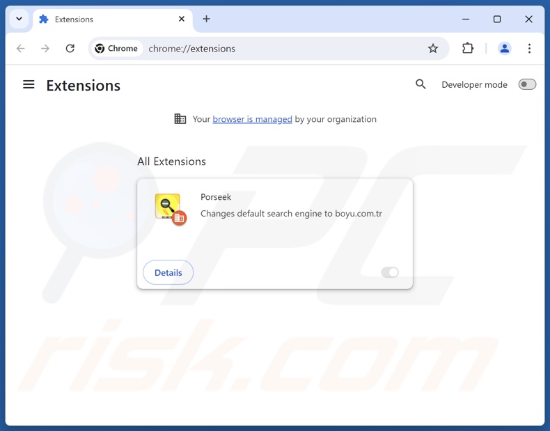 Remoção das extensões do Google Chrome relacionadas com o findflarex.com