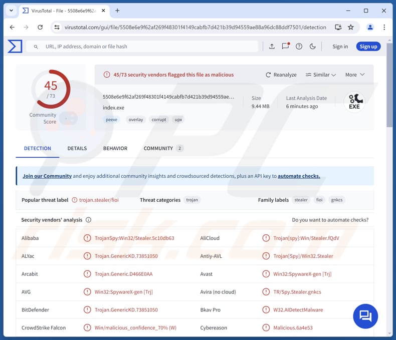 Ailurophile ladrão de informações