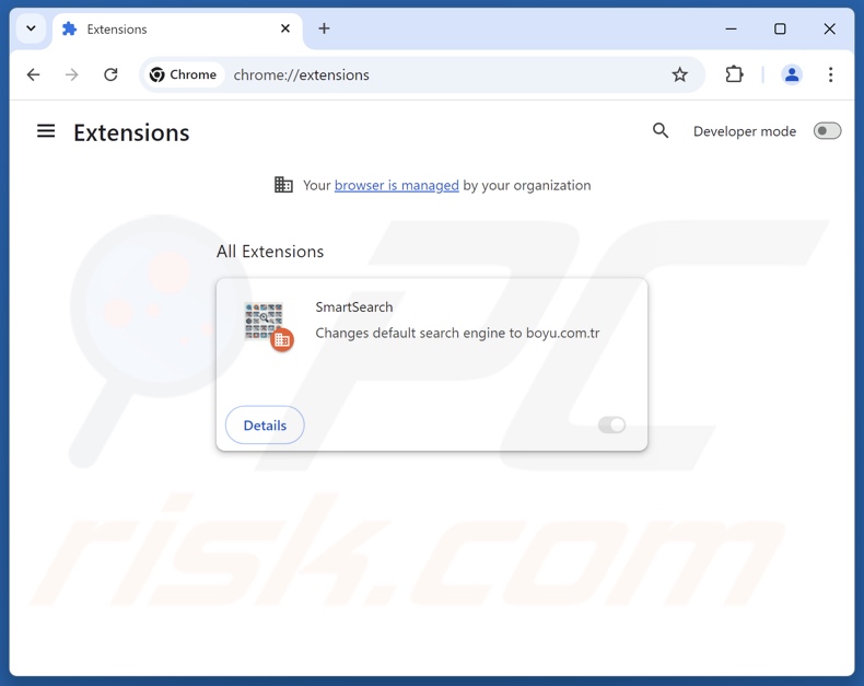 Remoção das extensões do Google Chrome relacionadas com o findflarex.com