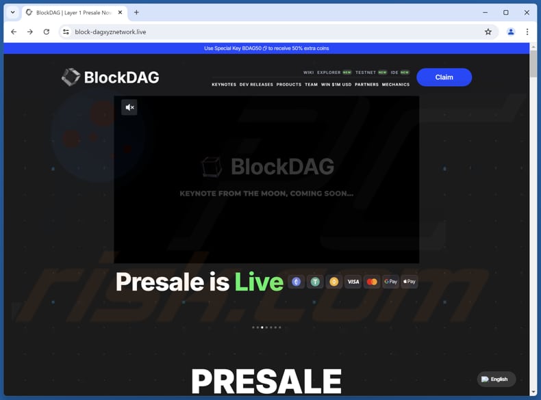 BlockDAG Presale fraude