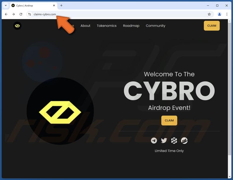 CYBRO Airdrop fraude