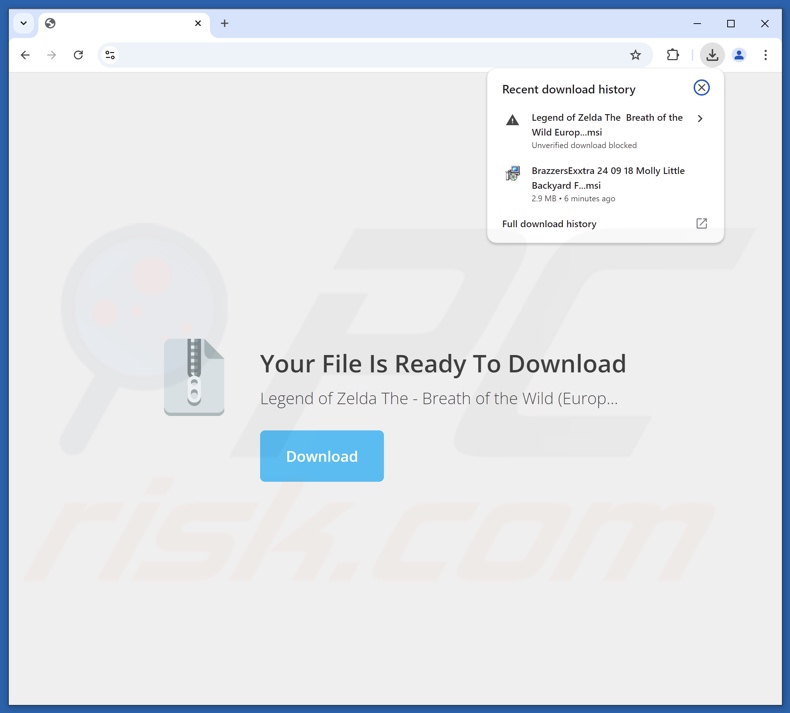 Site fraudulento usado para promover o sequestrador de navegador InstantQuest