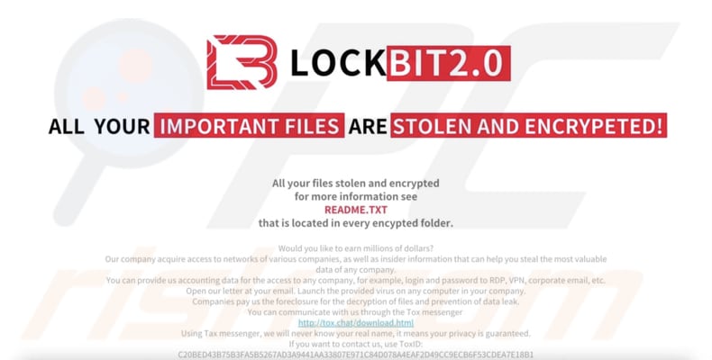 NotLockBit papel de parede do ambiente de trabalho do ransomware