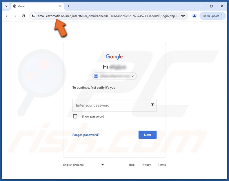 Office Server e-mail fraudulento promovido site de phishing