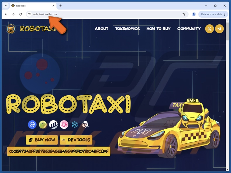 ROBOTAXI ($TAXI) fraude