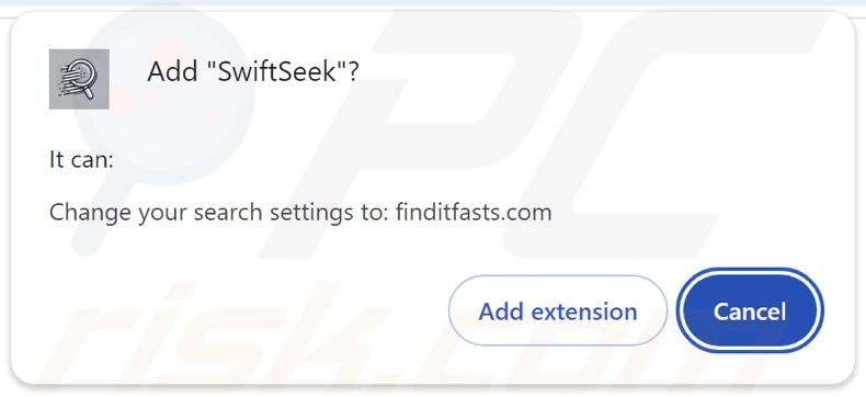 SwiftSeek Sequestrador de navegador a pedir permissões