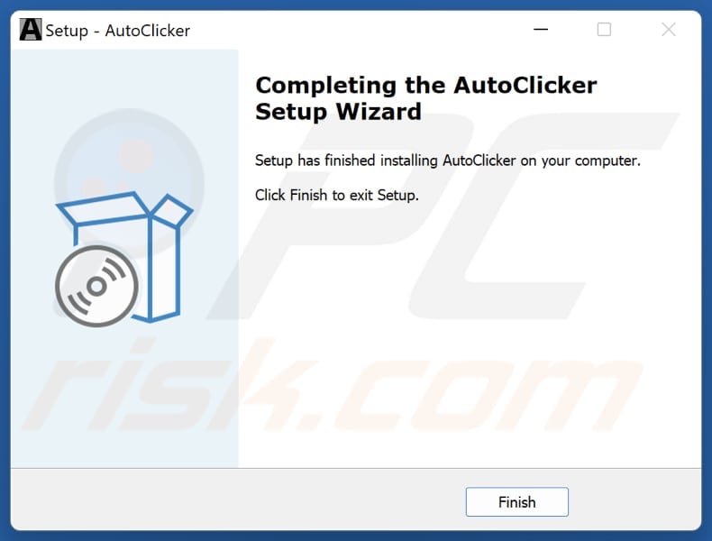 AutoClicker PUA configuração da instalação