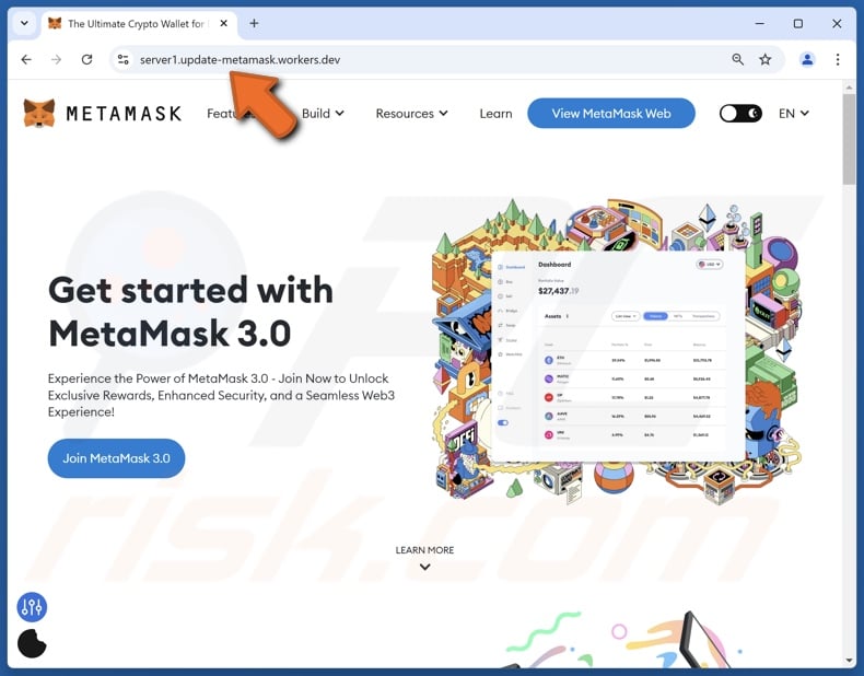 Join MetaMask 3.0 fraude