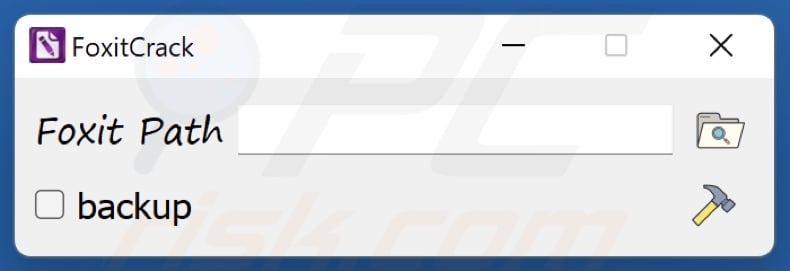 SteelFox malware interface de fissuração