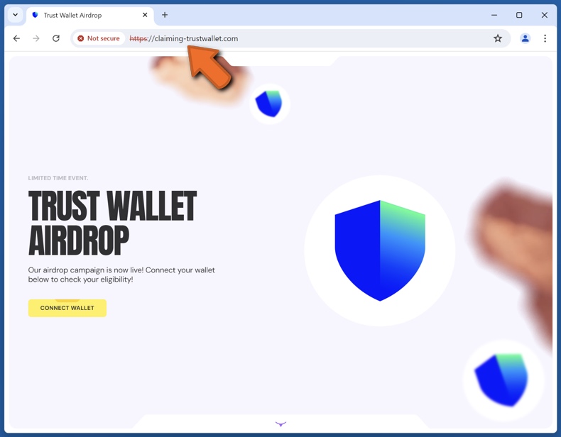 Trust Wallet Airdrop fraude