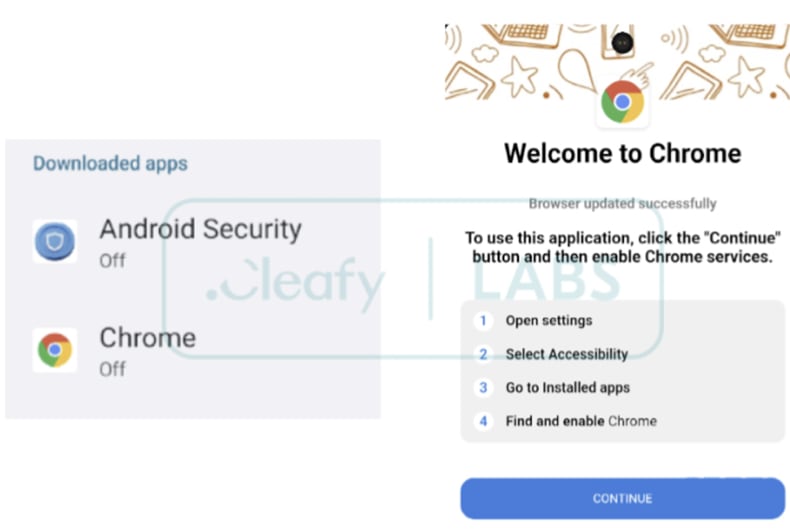 DroidBot malware fonte de chamarizes cleafy.com