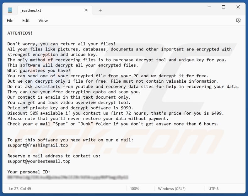 Held ransomware ficheiro de texto (_readme.txt)