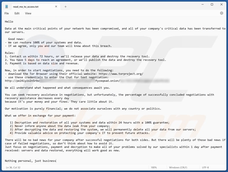 Aptlock ransomware ficheiro de texto (read_me_to_access.txt)