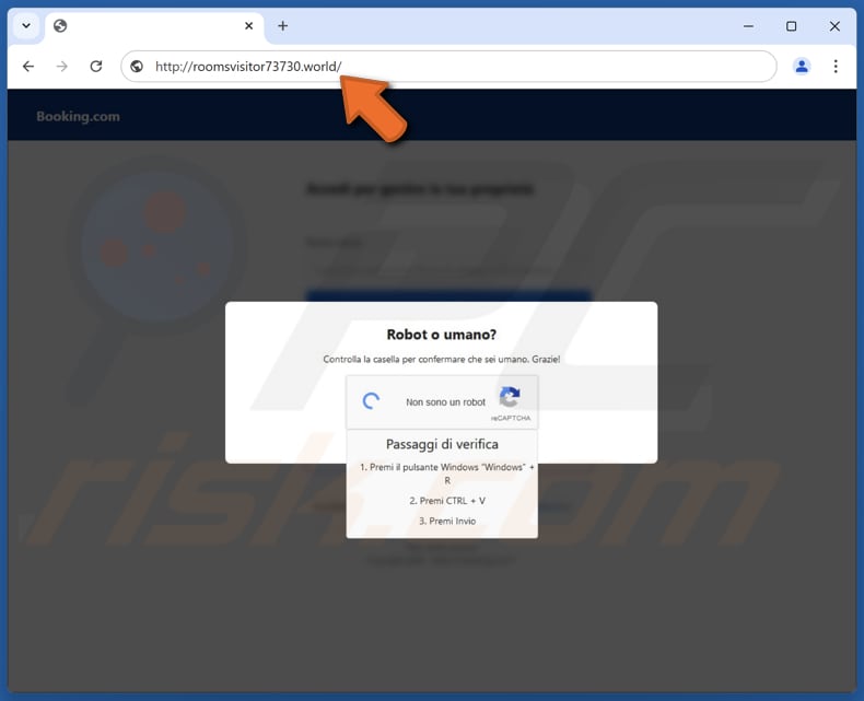 booking.com e-mail scam site enganoso 2