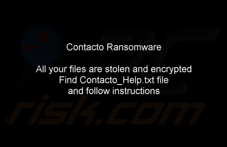 Contacto ransomware papel de parede