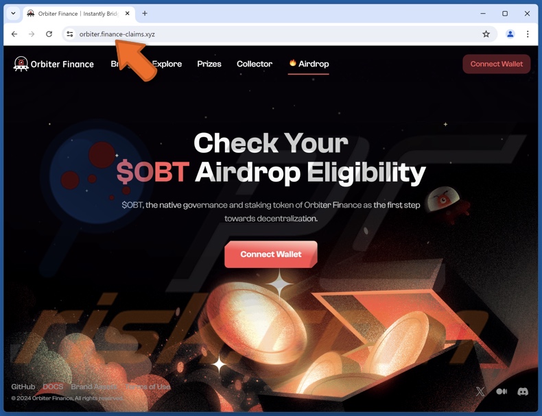 $OBT Airdrop fraude