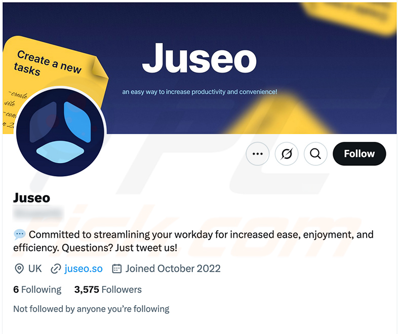 X (Twitter) promoção de contas juseo[.]so